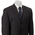 Calvin Klein Men's Grey Pinstripe Wool 3-button Suit