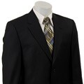 Lauren by Ralph Lauren Men's Navy Pinstripe Wool 2-button Suit