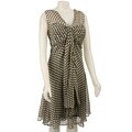 Donna Ricco Women's Plus Size Polka Dot Dress