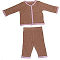 Tadpoles Soft as Pashmina Pink Cardigan/ Pants Set (0-3 Months)