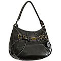 Isaac Mizrahi Women's Black Synthetic Leather Hobo Bag