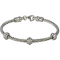 Maddy Emerson Couture Cable Bangle Bracelet