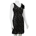 Ronni Nicole Women's V-neck Lace Dress