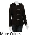 Nicole Miller NY Women's Wool Toggle-front Hooded Jacket