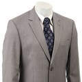 Joseph Abboud Men's Grey Stripe Wool 2-button Suit