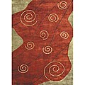 Hayden Red New Zealand Wool Area Rug (8' x 11')