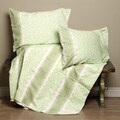 Stripe Diamond Green Duvet Set (India)