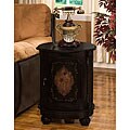 Hand-painted Black Drum Table