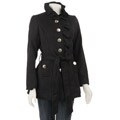 C.C. Couture Women's Ruffle Neck Coat