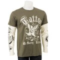Ed Hardy Men's Double-sleeve 77 Eagle Tee