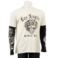 Ed Hardy Men's Double-sleeve Gothic Sign T-shirt