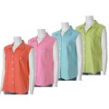 MG Women's Plus-size Sleeveless Linen Blouse