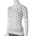Energie Brand Junior's White Raglan-sleeve Top