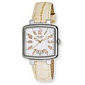 Bellagio Women's Lido Perla Square Case Beige Watch