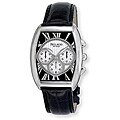 Bellagio Men's Tonneau Chronograph Leather Watch