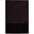 Handcrafted Calvin Klein Brown Wool/ Silk Rug (5'6 x 8')