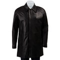 Cole Haan Men's Lambskin Leather Car Coat 