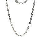 Stainless Steel Men's Gear-link Necklace