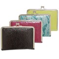 M Collection by Adi Women's Click-it Python Print Clutch
