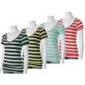 LouLou Women's Striped Scoop-neck Shirt