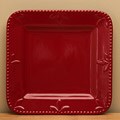 Signature Housewares Sorrento 11-inch Square Ruby Plates (Set of 4)