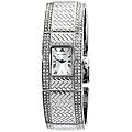 Jennifer Lopez Silvertone Clear Crystal Watch