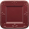 Signature Housewares Sorrento Burgundy Square Plates (Set of 6)