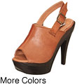 Steve Madden Women's 'Tackle' Peep Toe Heels