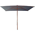 Garden Odyssey Wood Pole Rectangular Umbrella