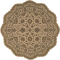 Eastern Gate Free Form Ivory Rug (7'5 Round)