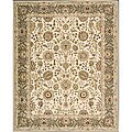 Beige Wool/ Luxcelle Rug (5'3 x 7'9)