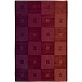 Hand-tufted Red Wool Rug (5' x 8')