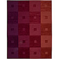 Hand-tufted Red Rug (8' x 10'6)