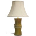 Bamboo and Porcelain Lamp (China)