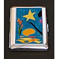 Chrome-plated Tarot 'Star' Wallet/ Card Case (Chile)