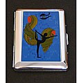 Chrome-plated Tarot 'Temperance' Wallet/ Card Case (Chile)