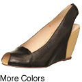 Farylrobin Women's 'Yetta' Peep-toe Wedges