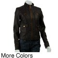 Miss Sixty Women's Faux Leather Motorcycle Jacket