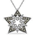 10k White Gold 2/5ct TDW Diamond Star Necklace (I-J, I2-I3)