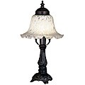 Bell-shade Table Lamp with Mahogany Bronze Base