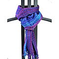 Purple/ Blue 'San Antonio' Scarf (Guatemala)