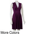 Spense Women's Pleated Sleeveless Dress 