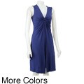 Spense Women's Gathered Front Sleeveless Dress