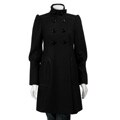 Miss Sixty Women's Double-breasted Empire Seam Wool Coat