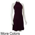 Nicewear Women's Stretch Solid Knit Sleeveless Dress
