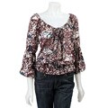 Violet & Claire Women's Flounce-sleeve Tie Blouse