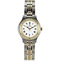 Titan Women's White Dial Two-tone Band Watch