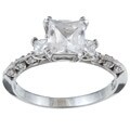 Tacori Platinum CZ and 1/3ct TDW Diamond Ring (G, VS) (Size 6.5)