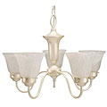 Pearlmist 5-light Alabaster Glass Chandelier