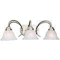 Satin Brass/ Chocolate Bronze 3-light Vanity